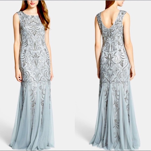 Adrianna Papell Dresses & Skirts - Adrianna Papell sequins and beaded gown